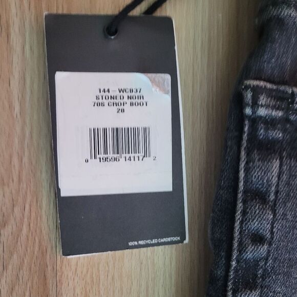 ReDone 70s Crop Boot Women's 28 Stone Noir Grunge - Picture 5 of 6